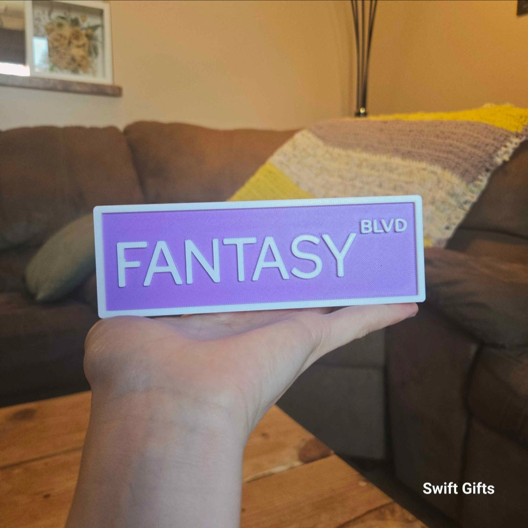 Fantasy Bouvelard Bookshelf Sign