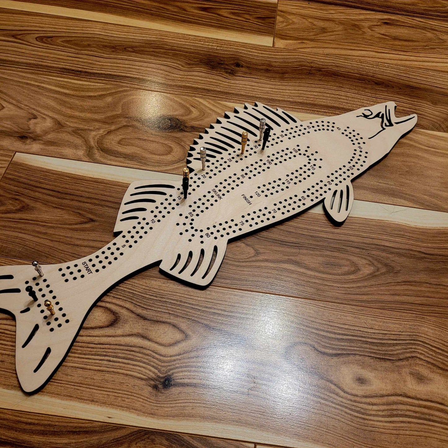 Walleye Fish Cribbage Board