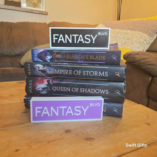 Fantasy Bouvelard Bookshelf Sign