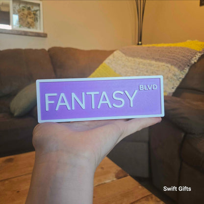 Fantasy Bouvelard Bookshelf Sign