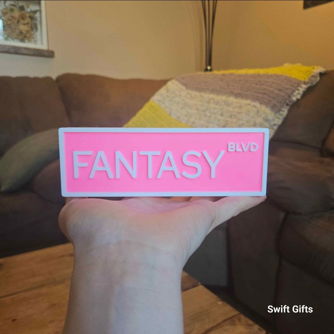 Fantasy Bouvelard Bookshelf Sign
