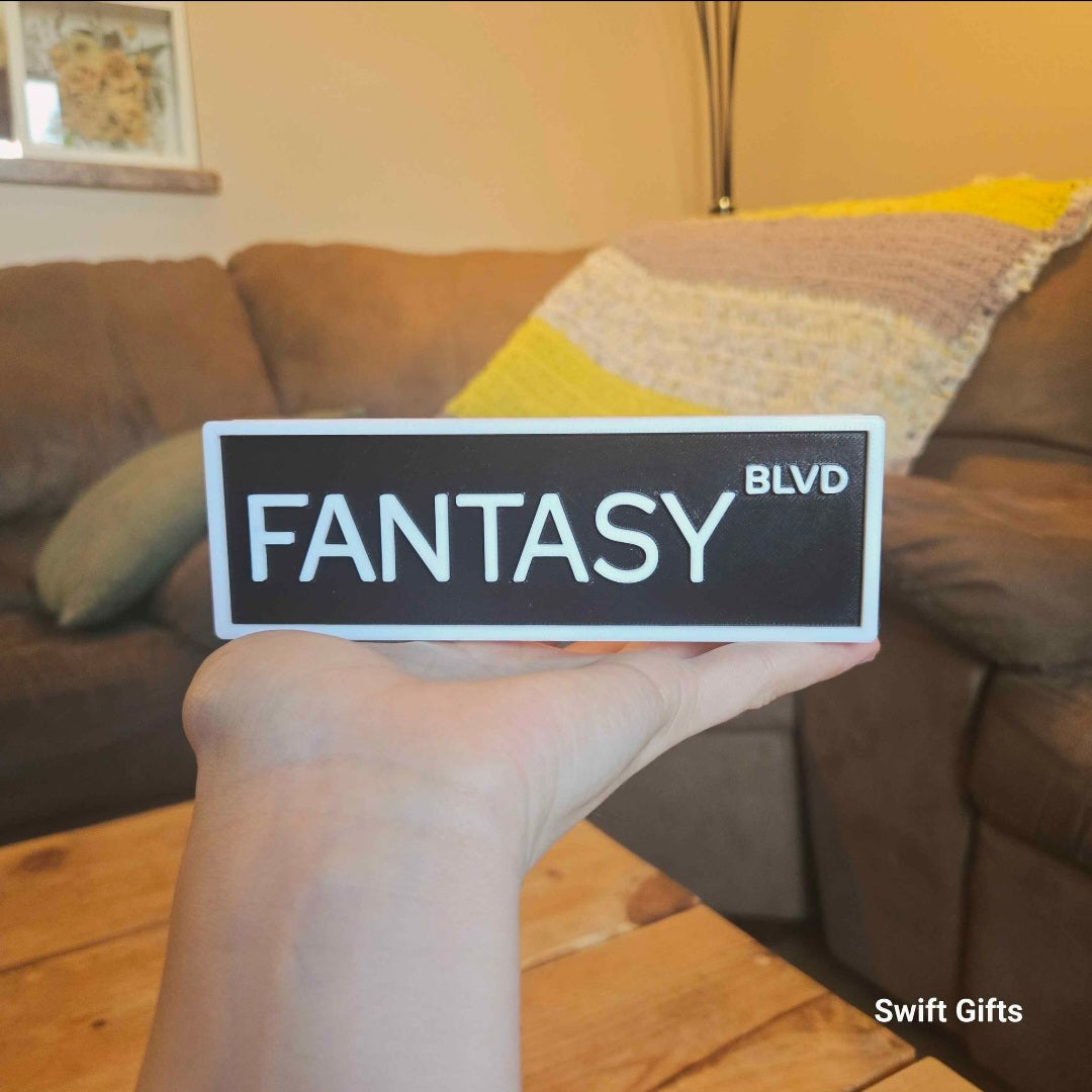 Fantasy Bouvelard Bookshelf Sign