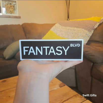 Fantasy Bouvelard Bookshelf Sign