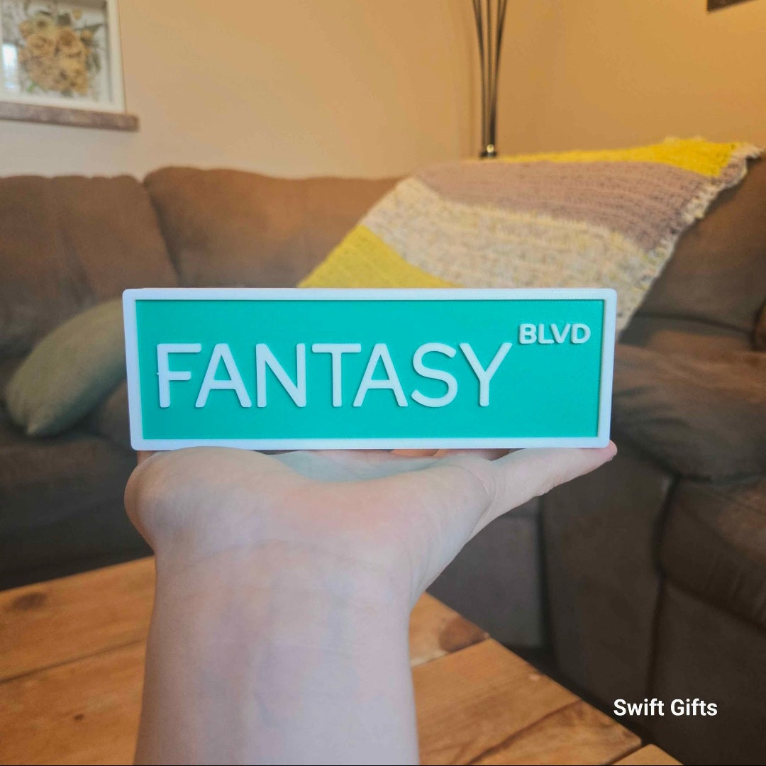 Fantasy Bouvelard Bookshelf Sign
