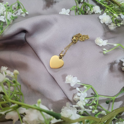 Engravable Initial Heart Necklace